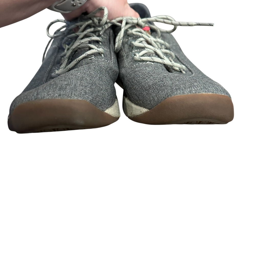OluKai Nanea Li Mens 9.5 Charcoal Grey Leather Casual Sneakers 10485 BN2R - Picture 4 of 7